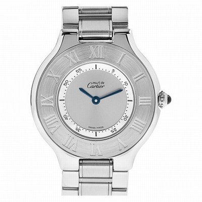 Cartier 1330 Must 21 Quartz Unisex Stainless Steel Replica Watches