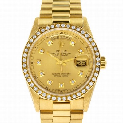 Rolex 18032 Day-Date Automatic Male 18k yellow gold Replica Watches