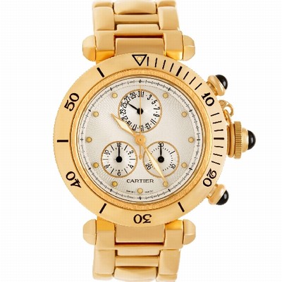 Cartier 1353 Pasha Quartz Unisex 18k yellow gold Replica Watches
