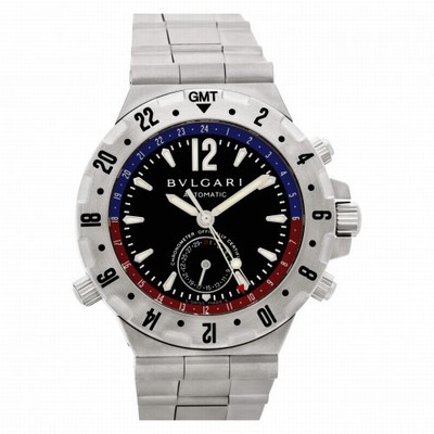 Bvlgari GMT 40 S Diagono Automatic Male Stainless Steel Replica Watches