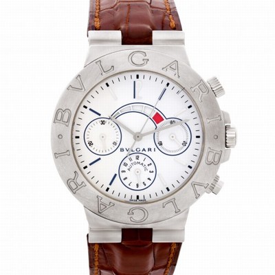 Bvlgari CHW 40GAM Diagono Automatic Male 18k White Gold Replica Watches