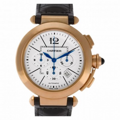 Cartier w3019951 Pasha Automatic Male 18k Pink Gold Replica Watches