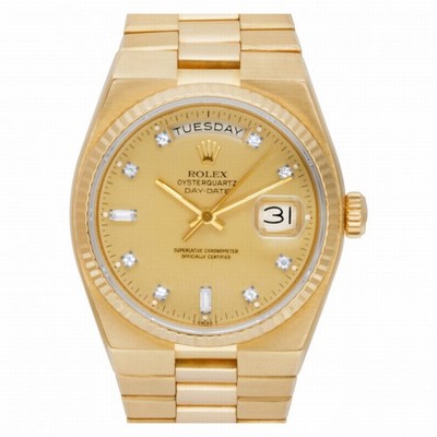 Rolex 19018 Day-Date Quartz Male 18k yellow gold Replica Watches