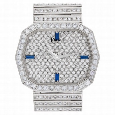 Piaget 75602 Classic Quartz Unisex 18k White Gold Replica Watches