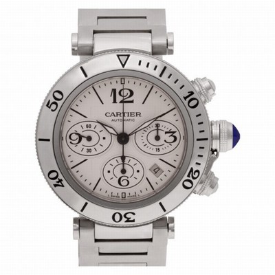 Cartier W31089M7 Pasha Seatimer Chrono Automatic Male Stainless Steel Replica Watches