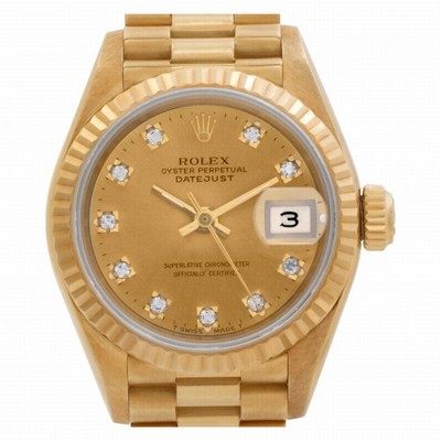 Rolex 6917 Datejust Automatic Female 18k Yellow Gold Replica Watches
