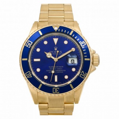 Rolex 16808 Submariner Automatic Unisex 18k yellow gold Replica Watches