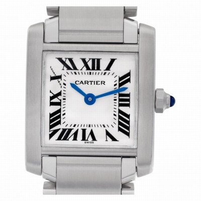 Cartier W51008Q3 Tank Francaise Quartz Female Stainless Steel Replica Watches
