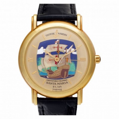 Ulysse Nardin 131-77-9 San Marco Automatic Male 18k yellow gold Replica Watches