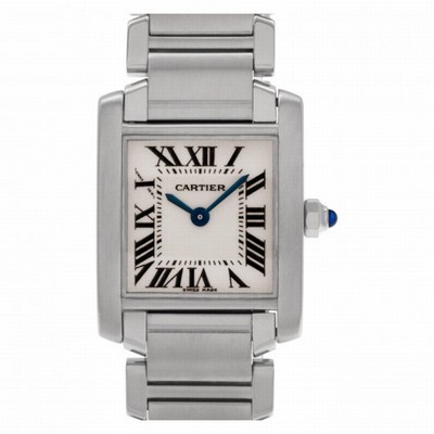 Cartier w51008q3 Tank Francaise Quartz Female Stainless Steel Replica Watches