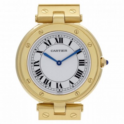 Cartier w3315 Santos Quartz Unisex 18k yellow gold Replica Watches