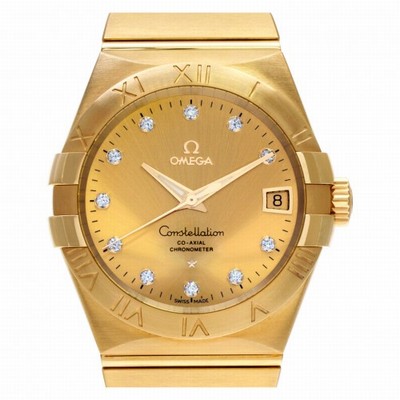 Omega 123.50.38.21.58.001 Constellation Automatic Male 18k yellow gold Replica Watches