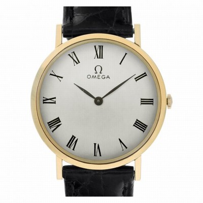 Omega D6672 Classic Manual Male 14k yellow gold Replica Watches