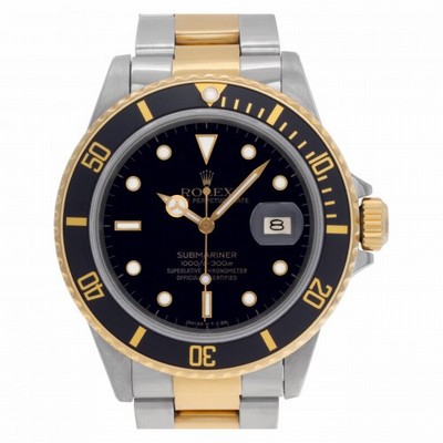 Rolex 16803 Submariner Automatic Male 18k gold & Stainless Steel Replica Watches