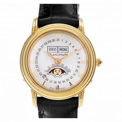 Blancpain 6395 1418 58 Leman Automatic Female 18k yellow gold Replica Watches