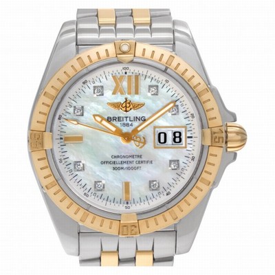 Breitling C49350 Galactic Automatic Male 18k rose gold & stainless steel Replica Watches