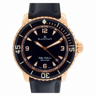 Blancpain 5015.3630.52 Fifty Fathoms Automatic Male 18k rose gold Replica Watches