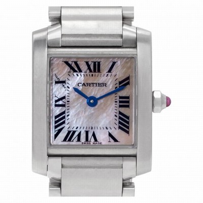 Cartier W51028Q3 Tank Francaise Quartz Female Stainless Steel Replica Watches