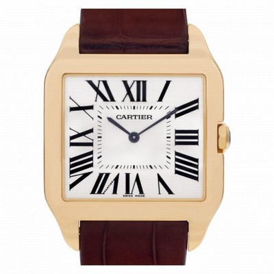 Cartier W2008751 Santos Dumont Manual Unisex 18k Yellow Gold Replica Watches