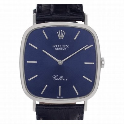 Rolex 4114 Cellini Manual Unisex 18k White Gold Replica Watches
