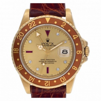 Rolex 16758 GMT-Master Automatic Male 18k yellow gold Replica Watches
