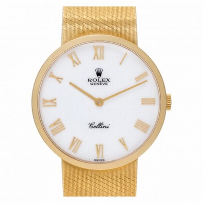 Rolex 4309 Cellini Manual Unisex 18k yellow gold Replica Watches