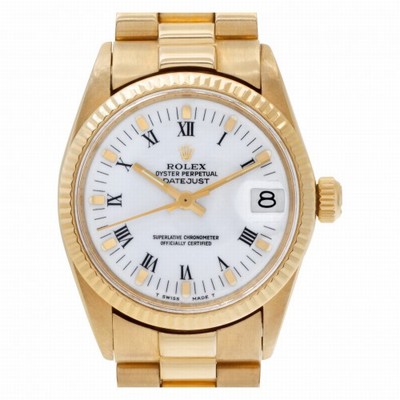 Rolex 6827 Datejust Automatic Unisex 18k yellow gold Replica Watches