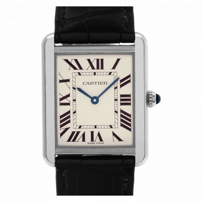Cartier W5200003 Tank Solo Quartz Unisex Stainless Steel Replica Watches
