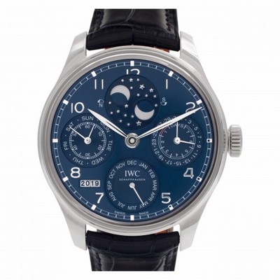 IWC iw503401 Portuguese Perpetual Automatic Male 18k White Gold Replica Watches