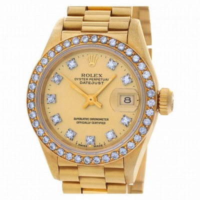 Rolex 6917 Datejust Automatic Female 18k yellow gold Replica Watches