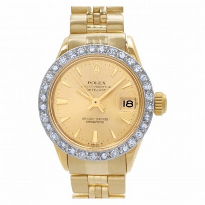 Rolex 6517 Datejust Automatic Female 18k yellow gold Replica Watches