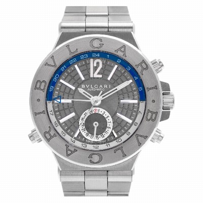 Bvlgari DG 40 S GMT Diagono Automatic Male Stainless Steel Replica Watches
