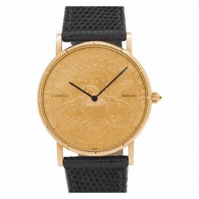 Corum Corum 2925 $20 Coin Automatic Male 18k yellow gold Replica Watches