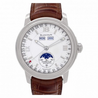 Blancpain 3563-1527-53 Villeret Automatic Male 18k White Gold Replica Watches
