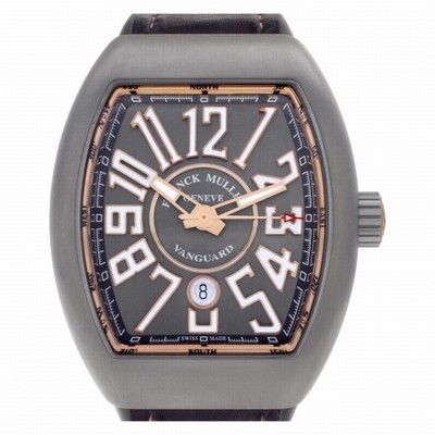 Franck Muller V45 SC DT TT BR 5N Vanguard Automatic Male 18k rose gold & titanium Replica Watches
