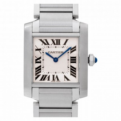 Cartier W51011Q3 Tank Francaise Quartz Female Stainless Steel Replica Watches