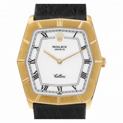 Rolex 4170 Cellini Manual Unisex 18k yellow gold Replica Watches