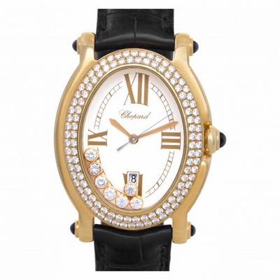Chopard 27/7012-23 Happy Sport Quartz Female 18k yellow gold Replica Watches