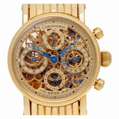 Chronoswiss CH7521 Opus Automatic Male 18k yellow gold Replica Watches