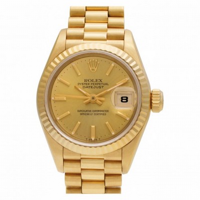 Rolex 69178 Datejust Automatic Female 18k yellow gold Replica Watches