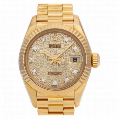 Rolex 69178 Datejust Automatic Female 18k yellow gold Replica Watches