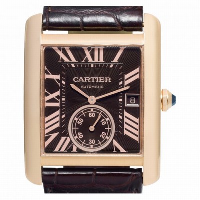 Cartier W5330002 Tank MC Automatic Male 18k rose gold Replica Watches
