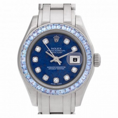 Rolex 80309 Pearlmaster Automatic Female 18k White Gold Replica Watches