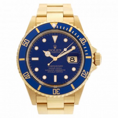 Rolex 16618 Submariner Automatic Male 18k yellow gold Replica Watches