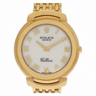 Rolex 6623 Cellini Quartz Unisex 18k yellow gold Replica Watches