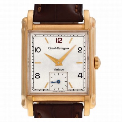 Girard Perregaux 2550 VINTAGE  94 Manual Unisex 18k rose gold Replica Watches
