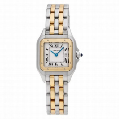 Cartier W25028B Panthere Quartz Female Stainless Steel Replica Watches