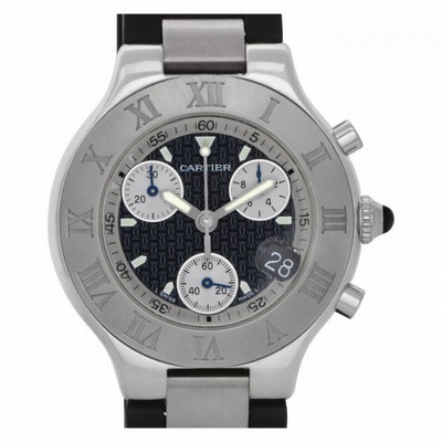 Cartier W10125U2 Chronoscaph 21 Quartz Unisex Stainless Steel Replica Watches