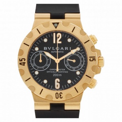 Bvlgari SC38G Scuba Automatic Male 18k yellow gold Replica Watches