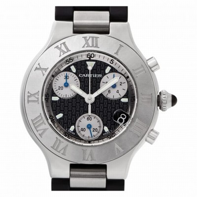 Cartier W31018H3 Chronoscaph 21 Quartz Unisex Stainless Steel Replica Watches